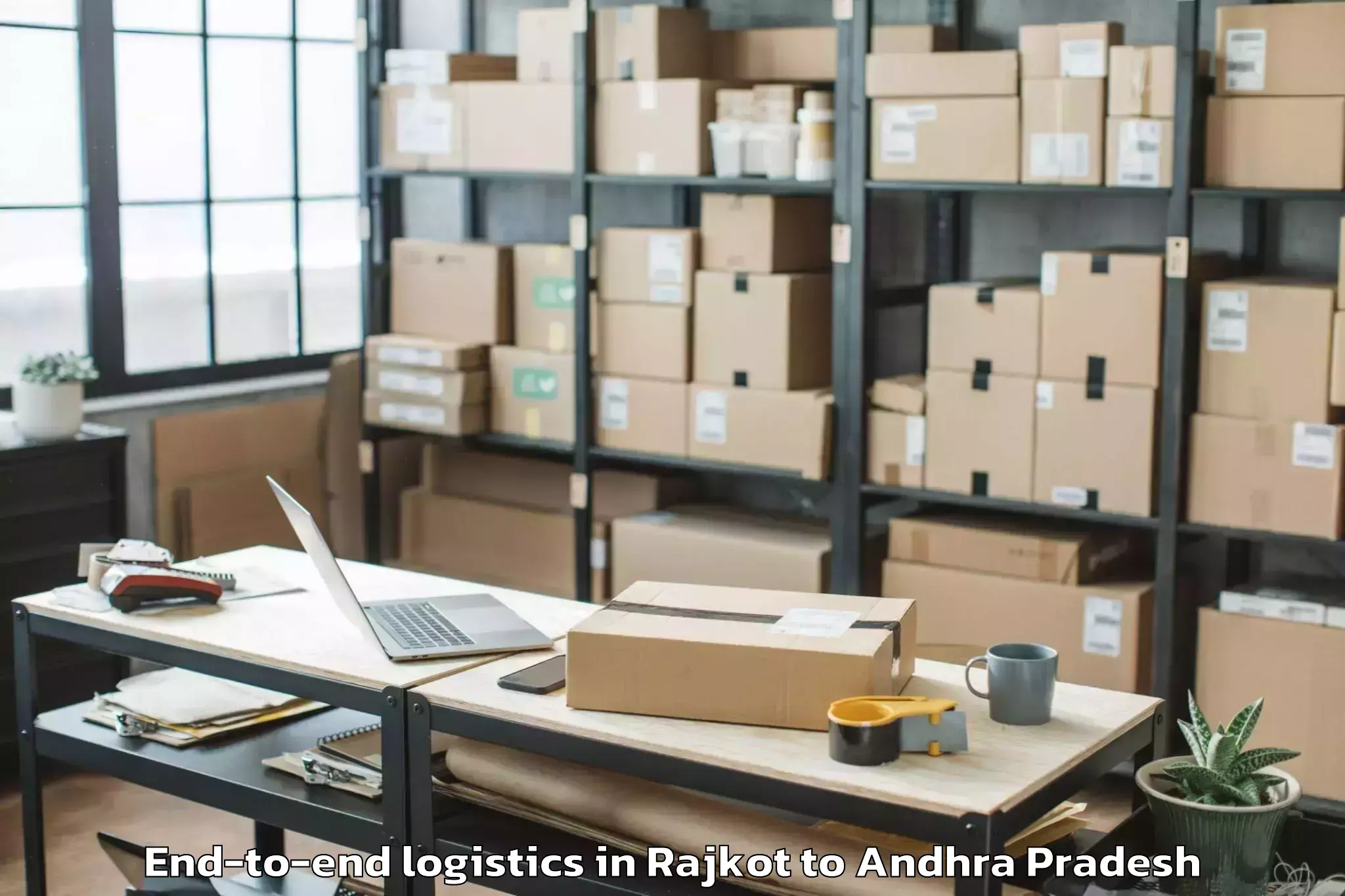 Leading Rajkot to Gudipalle End To End Logistics Provider